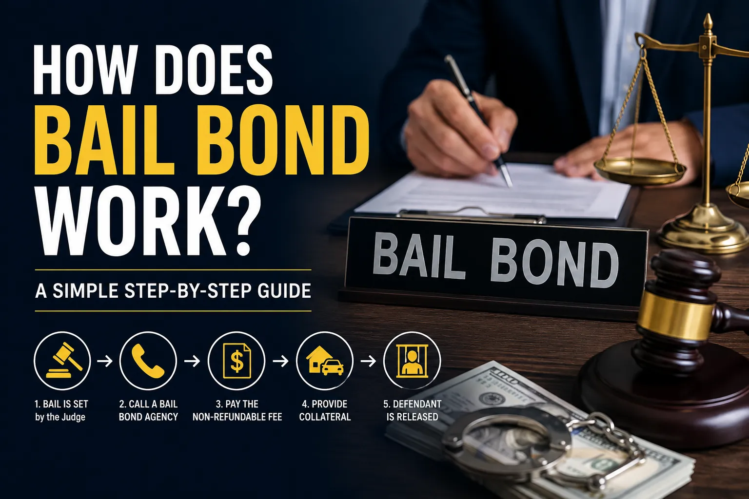 How a bail bond works step by step from arrest to release