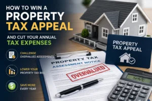 Property tax appeal guide for challenging overvalued property assessments and lowering annual tax expenses