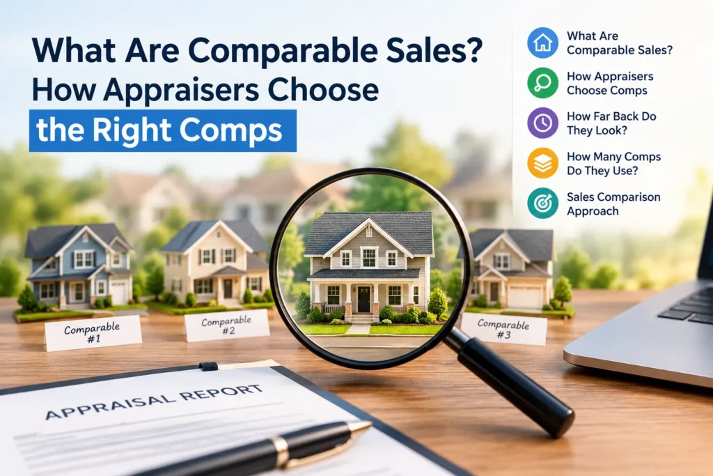 What are comparable sales and how appraisers choose property comps